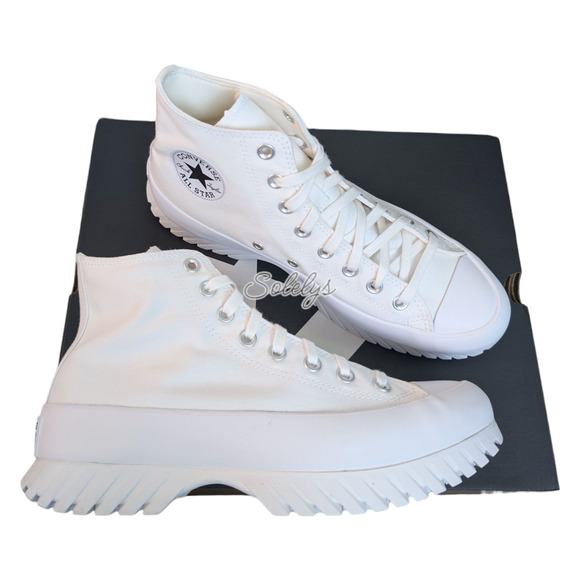 Converse CTAS Lugged 2.0 Platform White Canvas Sneaker Boot Womens 10.5 NEW - Picture 11 of 11